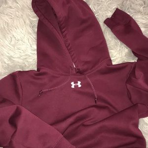 Burgundy Under Amour Hoodie